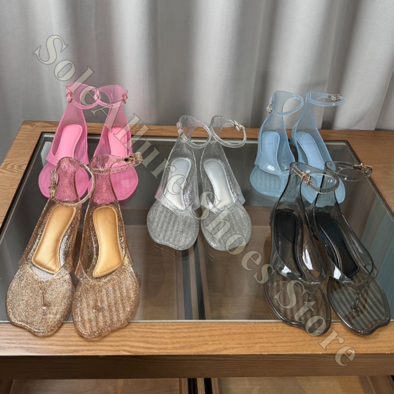 Jelly Sandal Women - Sandalias de gelatina con purpurina y
