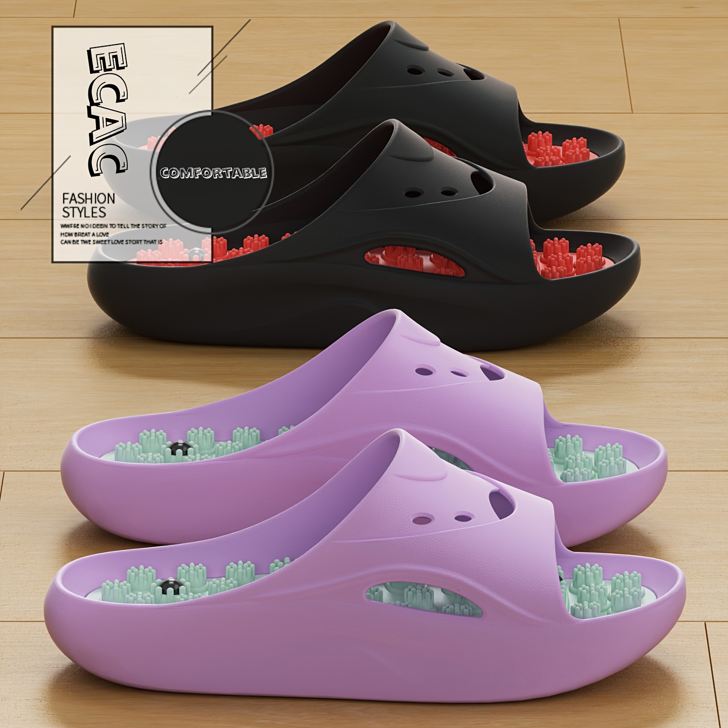 Women'S Shoes For Flat Feet - Pantuflas de Masaje EVA para Hombre