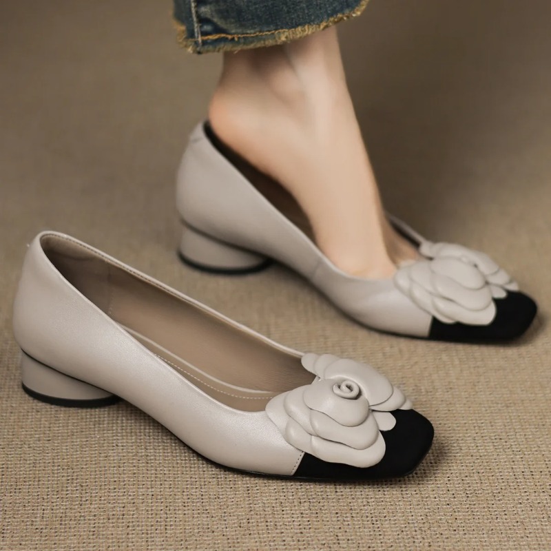 Women Shoes Heels - Zapatos de tacón sin cordones con