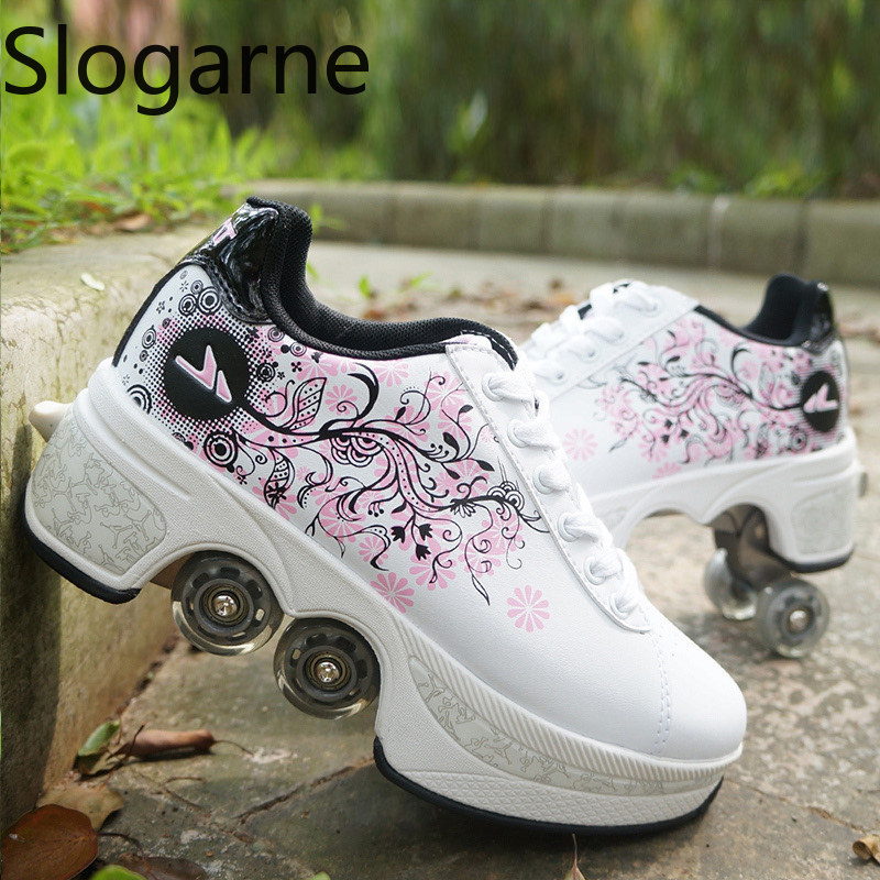 Women Shoes Size To Men - Zapatos de patines de 4 ruedas