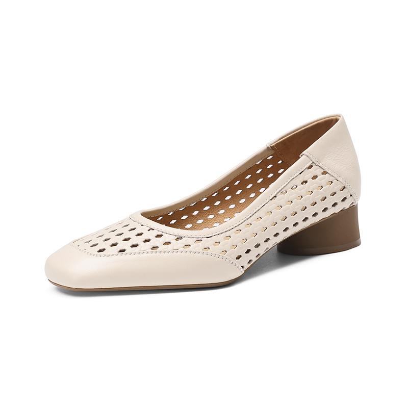 Women Shoes Model - Zapatos de tacón alto huecos de