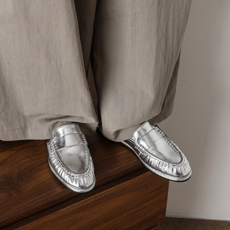 Women Shoes Heels - Mocasines de Mujer de Cuero Genuino