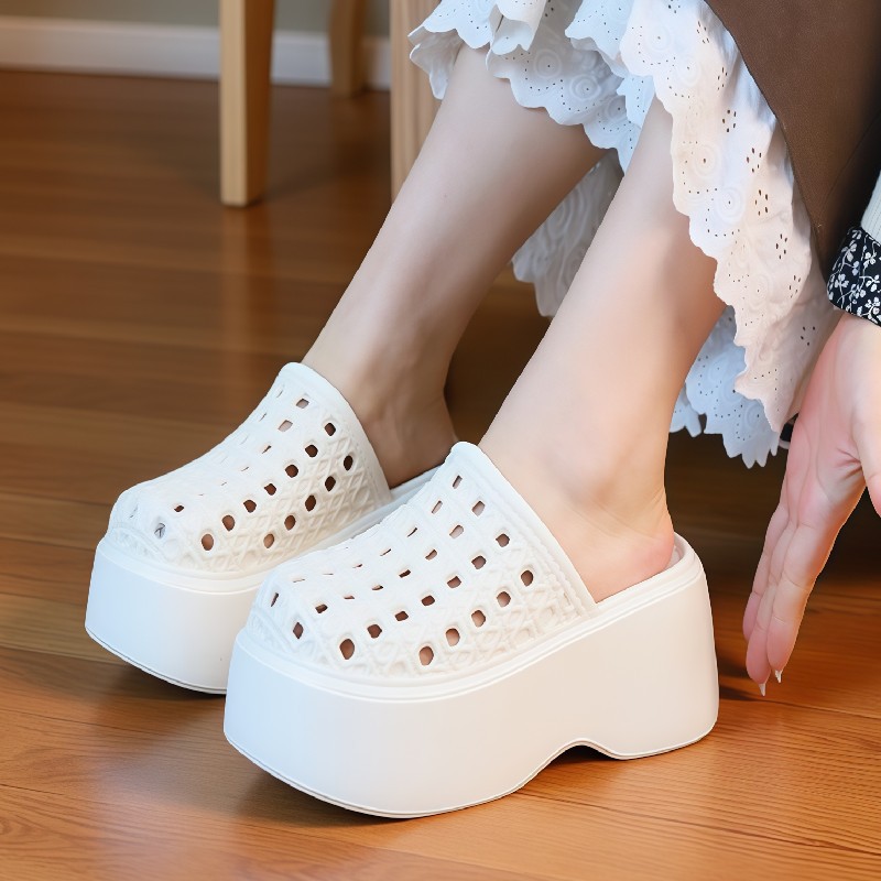Women Shoes Size Chart - Sandalias de Plataforma con Suela Gruesa