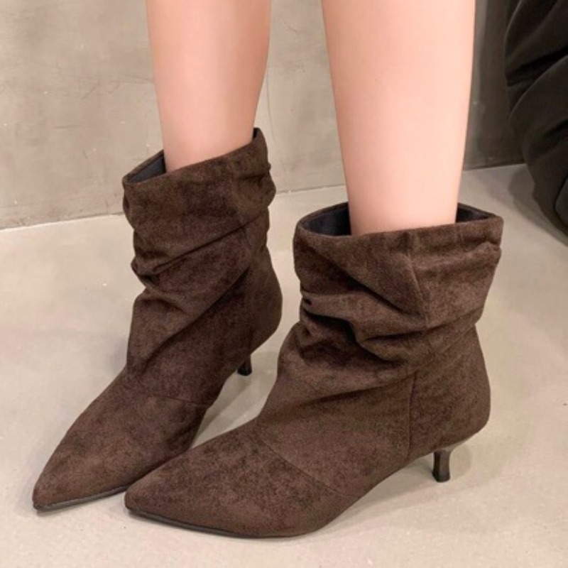 Women'S Shoes Chelsea - Botines de Diseño Elegantes Retro Marrones