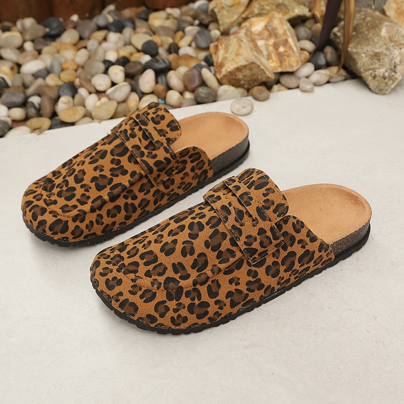 Mules con Estampado de Leopard - Slip On Mule Flat reseña y precio