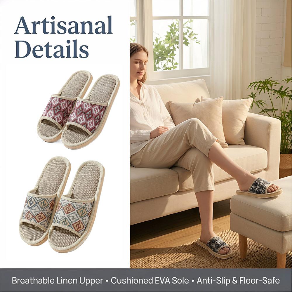 Pantuflas de Lino para las Cua - Jelly Sandal Women reseña y precio