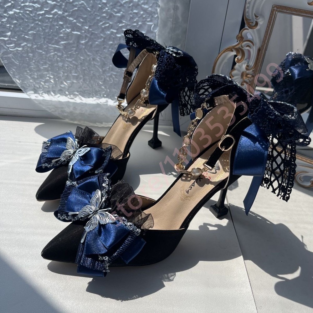 Nuevos Zapatos de Tacón de Sat - Women'S Shoes Navy Blue reseña y precio