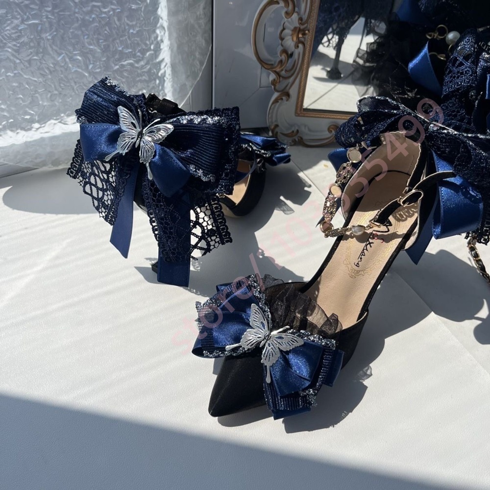 Nuevos Zapatos de Tacón de Sat - Women'S Shoes Navy Blue reseña y precio
