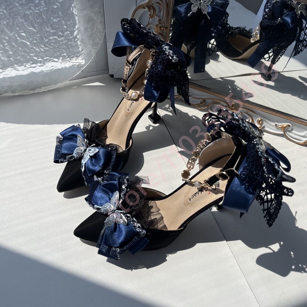 Nuevos Zapatos de Tacón de Sat - Women'S Shoes Navy Blue reseña y precio