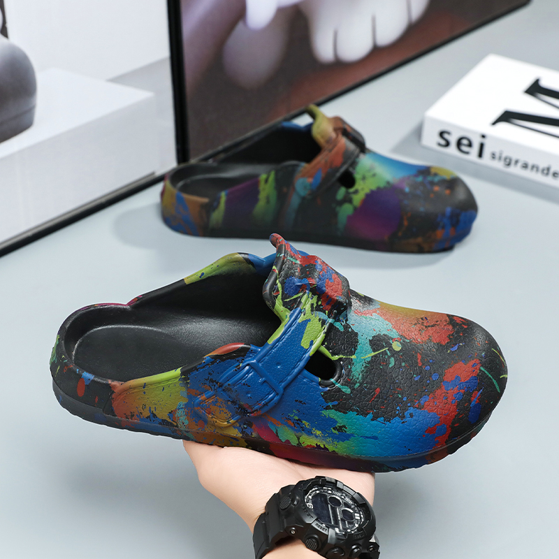 Zuecos de EVA con diseño de gr - Slip On Mule Flat reseña y precio