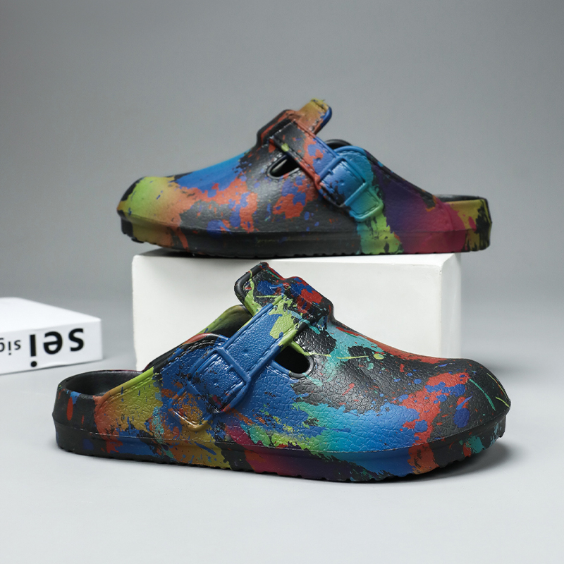 Zuecos de EVA con diseño de gr - Slip On Mule Flat reseña y precio