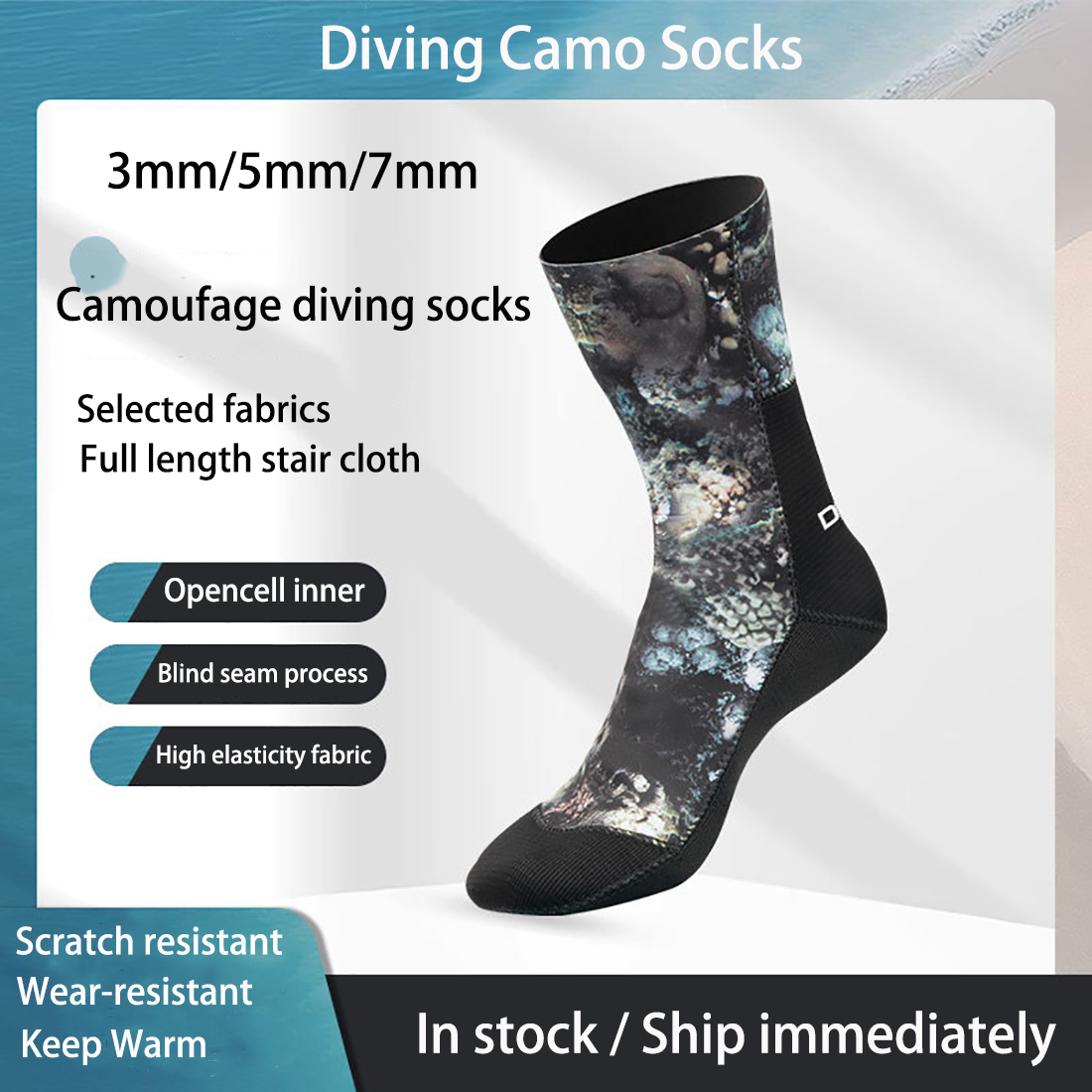 Calcetines de buceo de camufla - Women'S Shoes For Neuropathy reseña y precio
