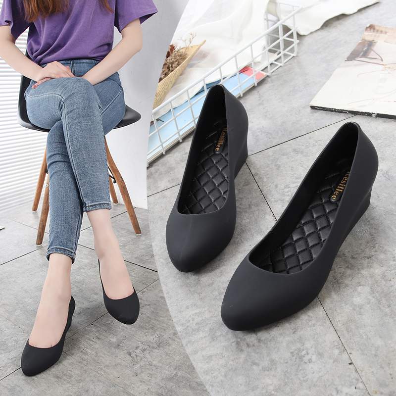 Zapatos de Tacón de Cuña Azul  - Women'S Shoes Navy Blue reseña y precio