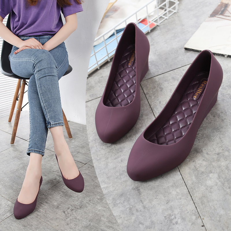 Zapatos de Tacón de Cuña Azul  - Women'S Shoes Navy Blue reseña y precio