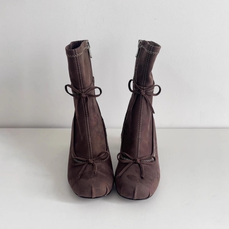 Botas de tacón alto con lazo e - Women'S Shoes Chelsea reseña y precio