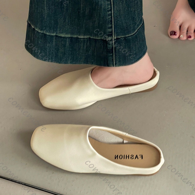Comemore, medias zapatillas Ba - Slip On Mule Flat reseña y precio
