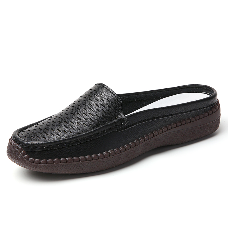Mocasines huecos para mujer, s - Slip On Mule Flat reseña y precio