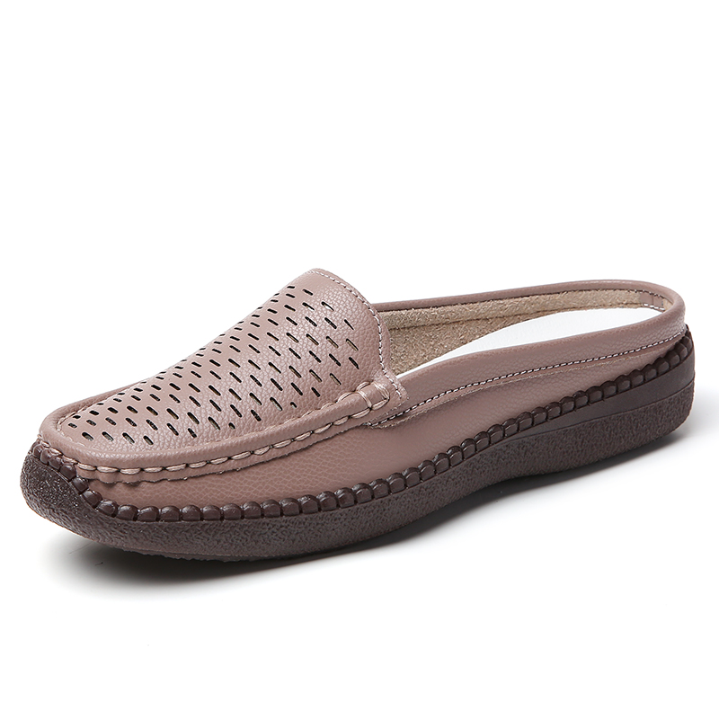 Mocasines huecos para mujer, s - Slip On Mule Flat reseña y precio