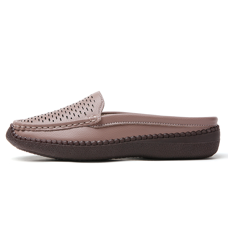 Mocasines huecos para mujer, s - Slip On Mule Flat reseña y precio