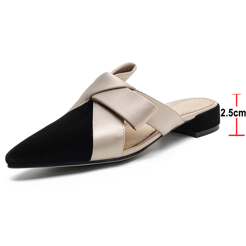 Meotina-Sandalias planas de pu - Slip On Mule Flat reseña y precio