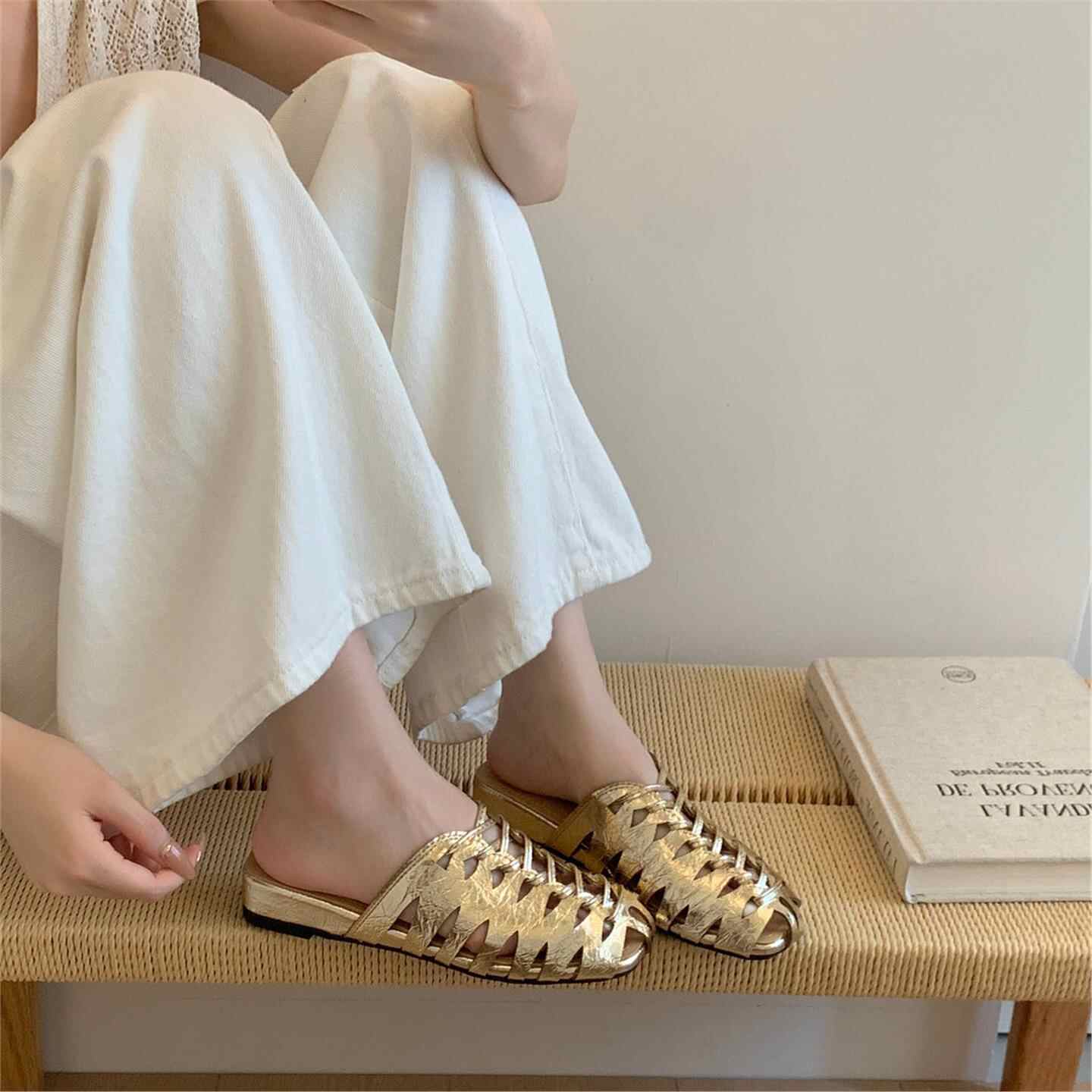 Sandalias de playa de lujo par - Slip On Mule Flat reseña y precio