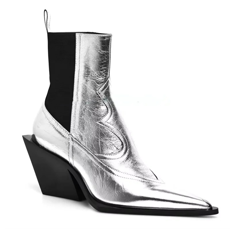 Nuevos botines de cuero con pu - Women'S Shoes Chelsea reseña y precio