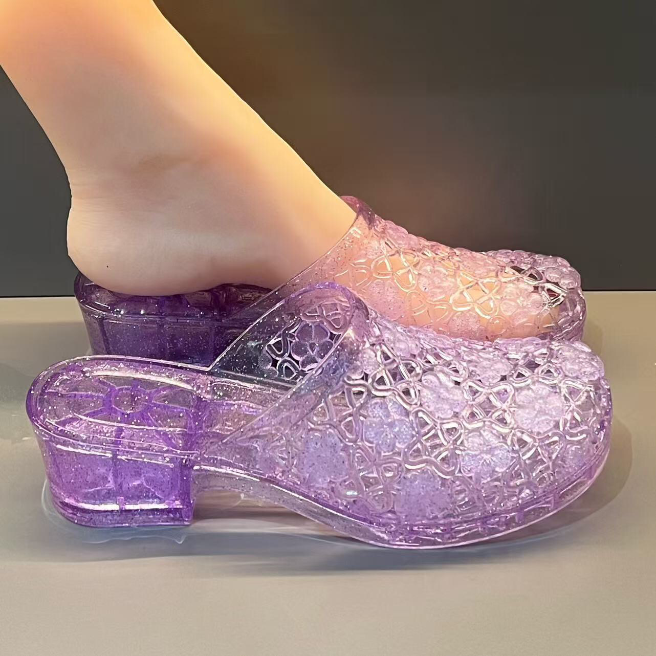 Nuevas Sandalias Transparentes - Jelly Sandal Women reseña y precio