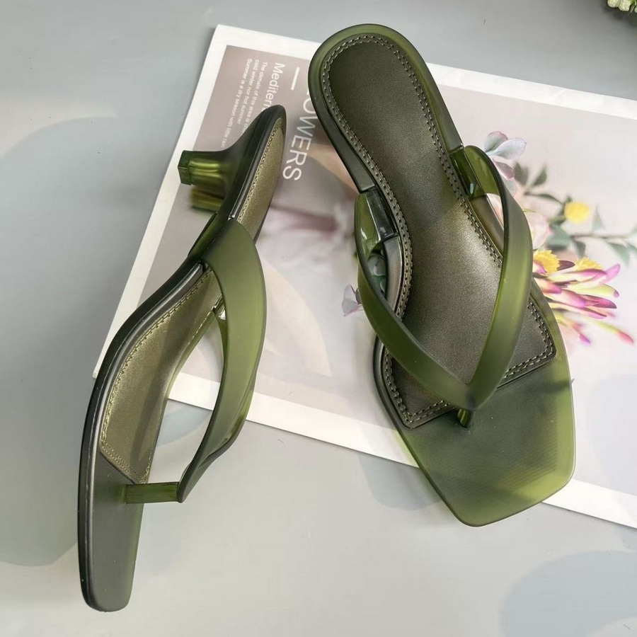 Sandalias de PVC verde oliva d - Jelly Sandal Women reseña y precio