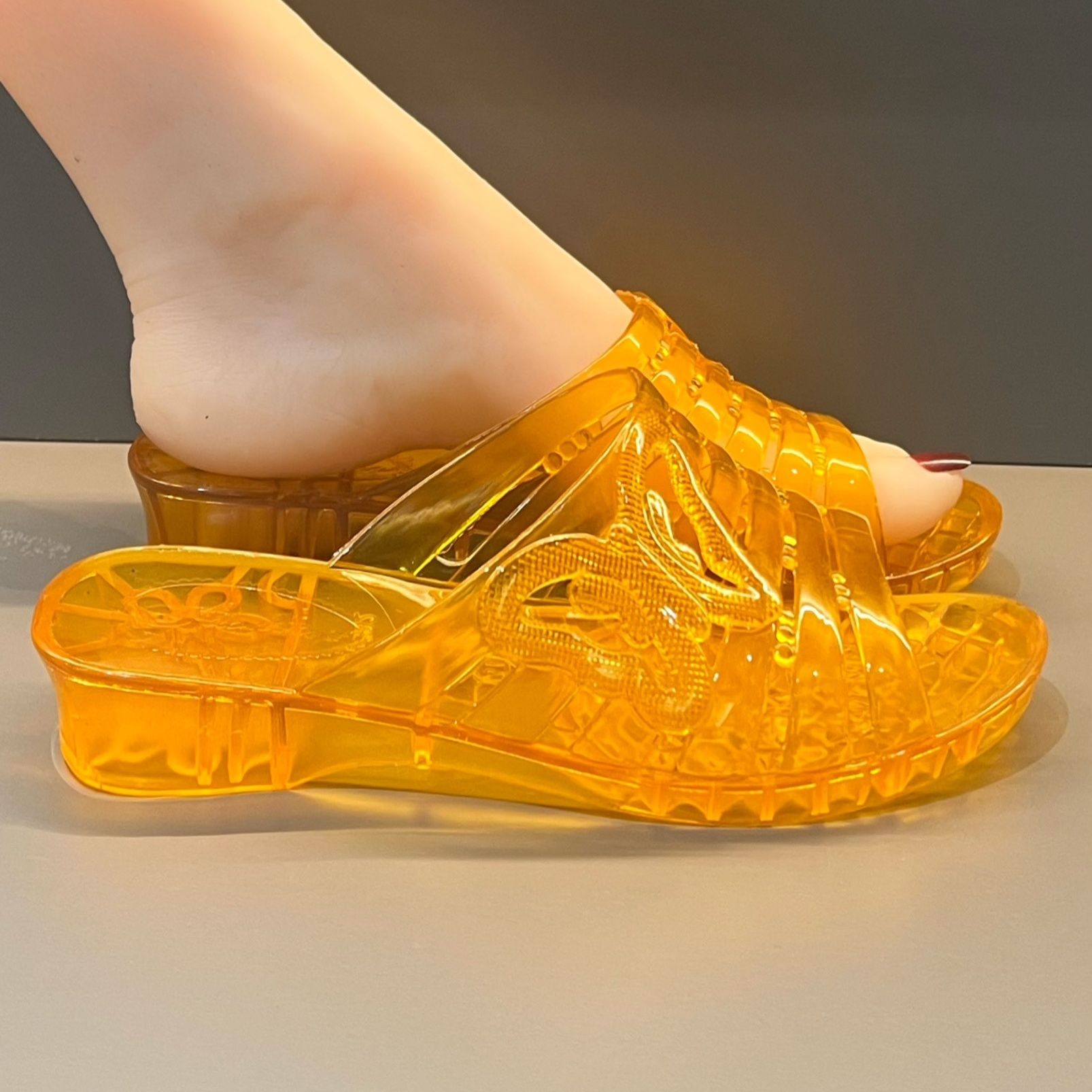 Sandalias de cuña de gelatina  - Jelly Sandal Women reseña y precio