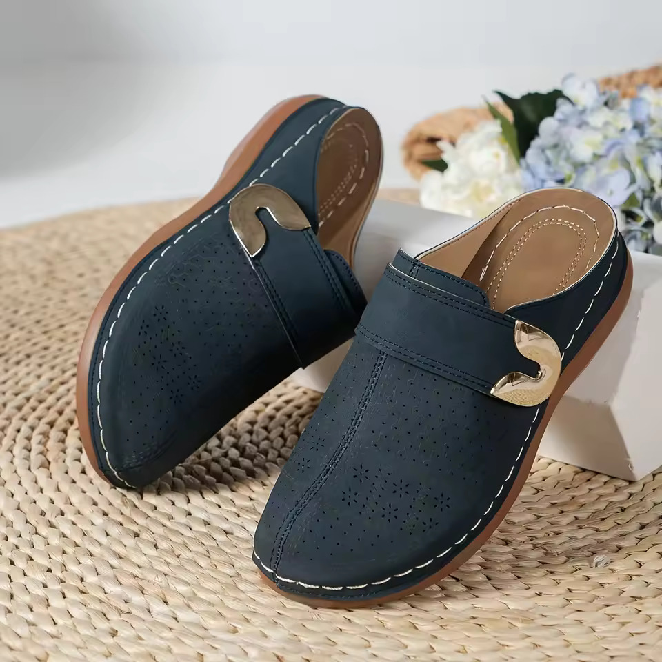 Zapatos cómodos tipo mules par - Slip On Mule Flat reseña y precio