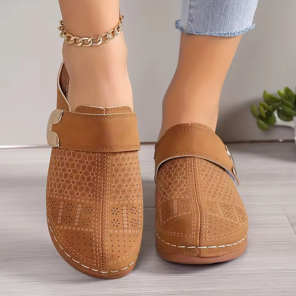 Zapatos cómodos tipo mules par - Slip On Mule Flat reseña y precio