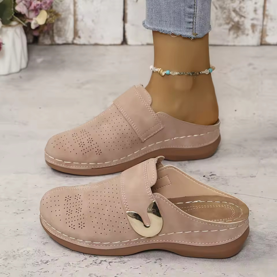 Zapatos cómodos tipo mules par - Slip On Mule Flat reseña y precio