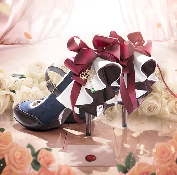 Pajarita trasera Sexy con vola - Women'S Shoes Navy Blue reseña y precio