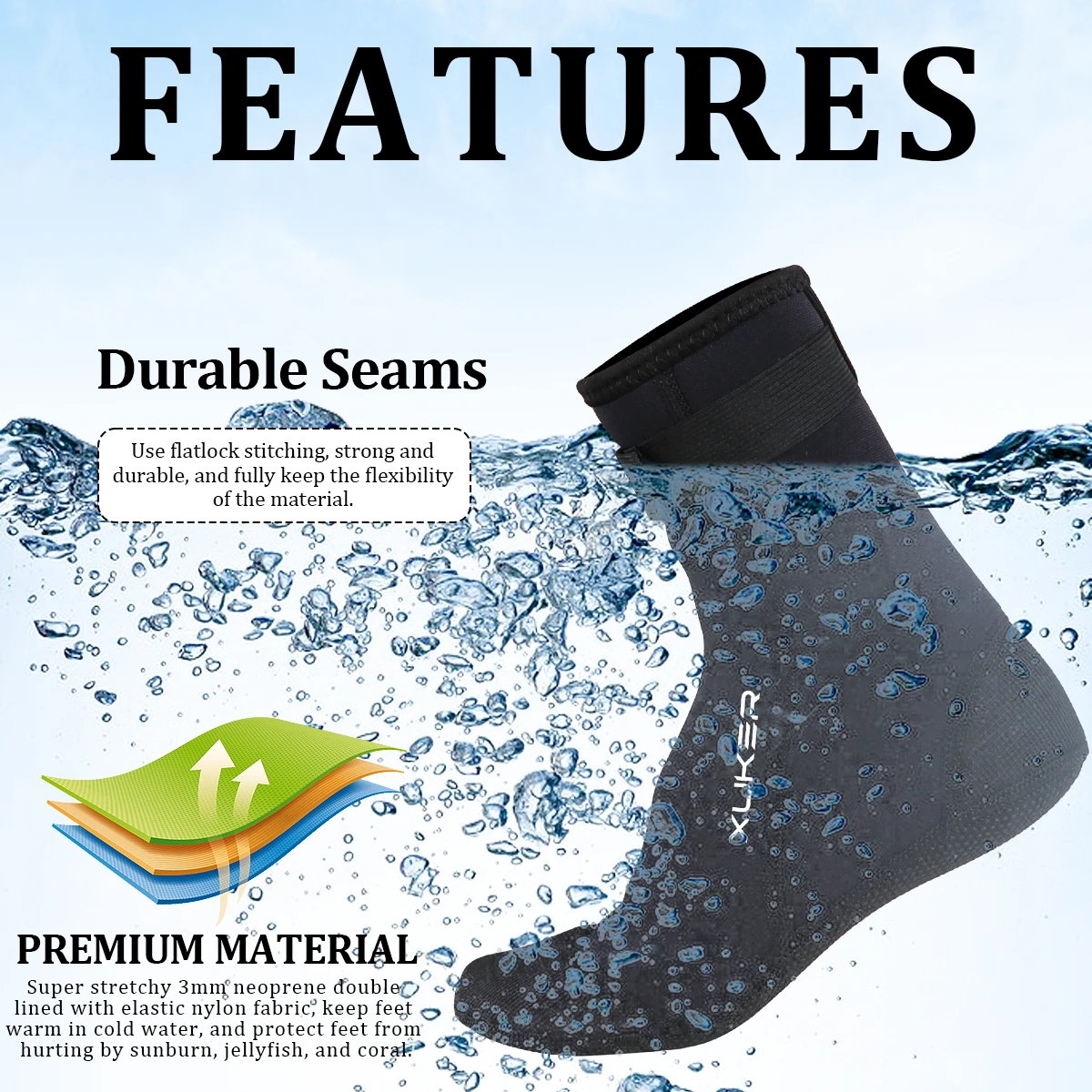 Calcetines de neopreno de 3mm  - Women'S Shoes For Neuropathy reseña y precio