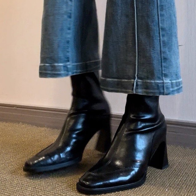 Botines de tacón alto para muj - Women'S Shoes Chelsea reseña y precio